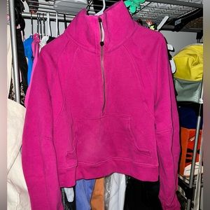 Lululemon FUNNEL NECK SCUBA- RIPENED RASPBERRY. Size M/L